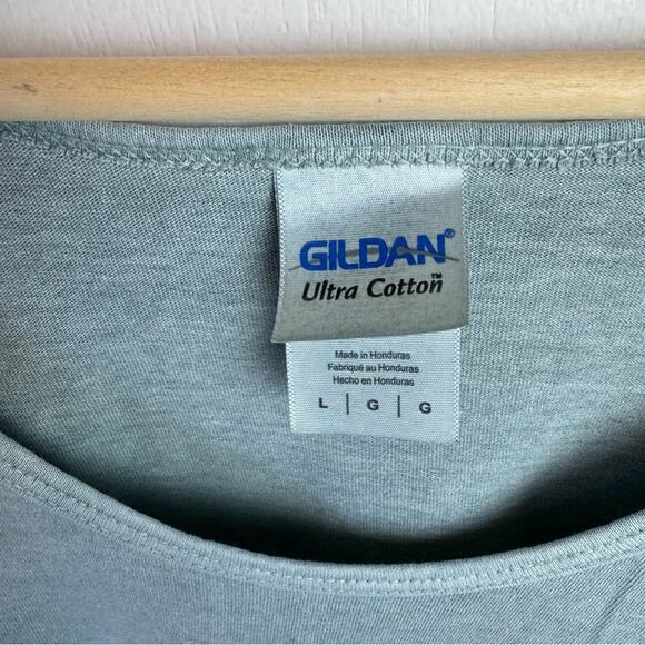 Gilda. Blue Grey Distressed Logo West Palm Beach Tank Top Women’s Size Large - Picture 9 of 11